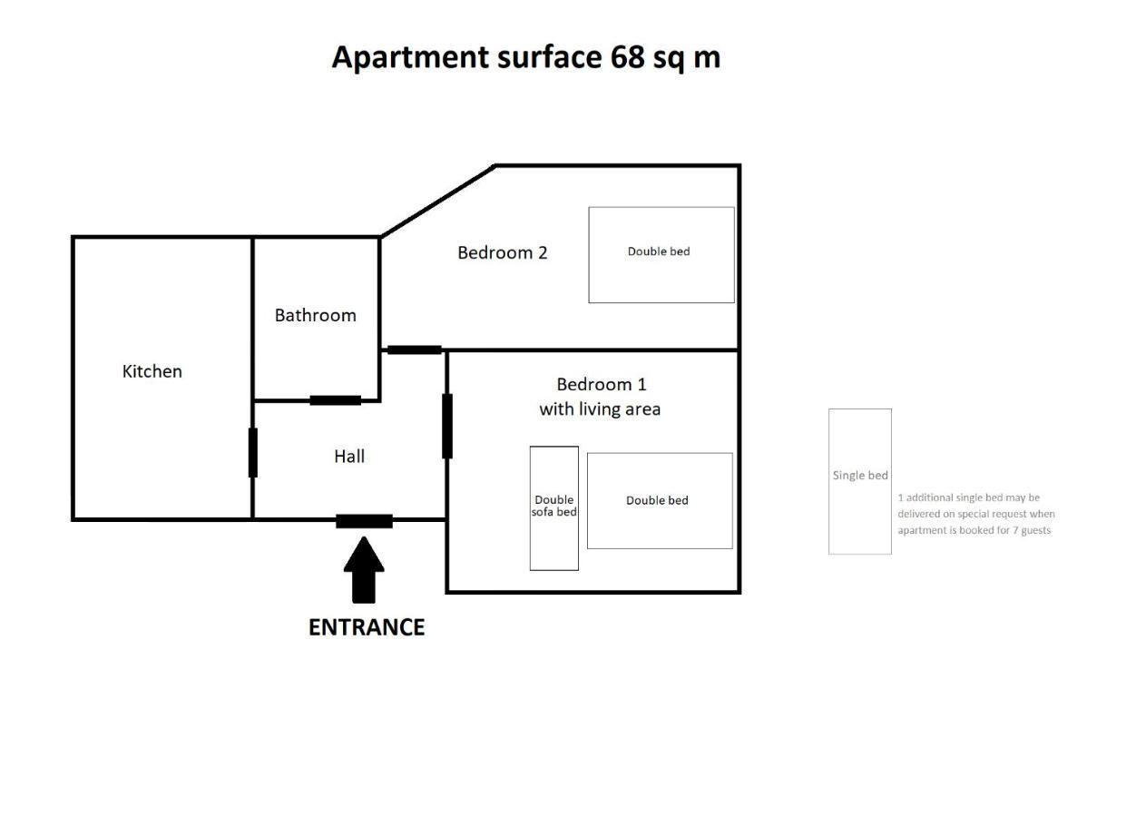 Krakow Old Town 2 Bedroom Royal Apartment Exterior foto